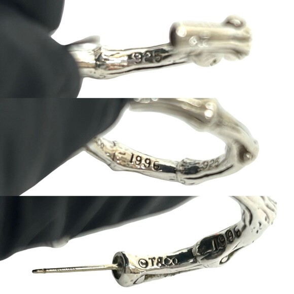 TIFFANY Authentic Silver Bamboo Earrings